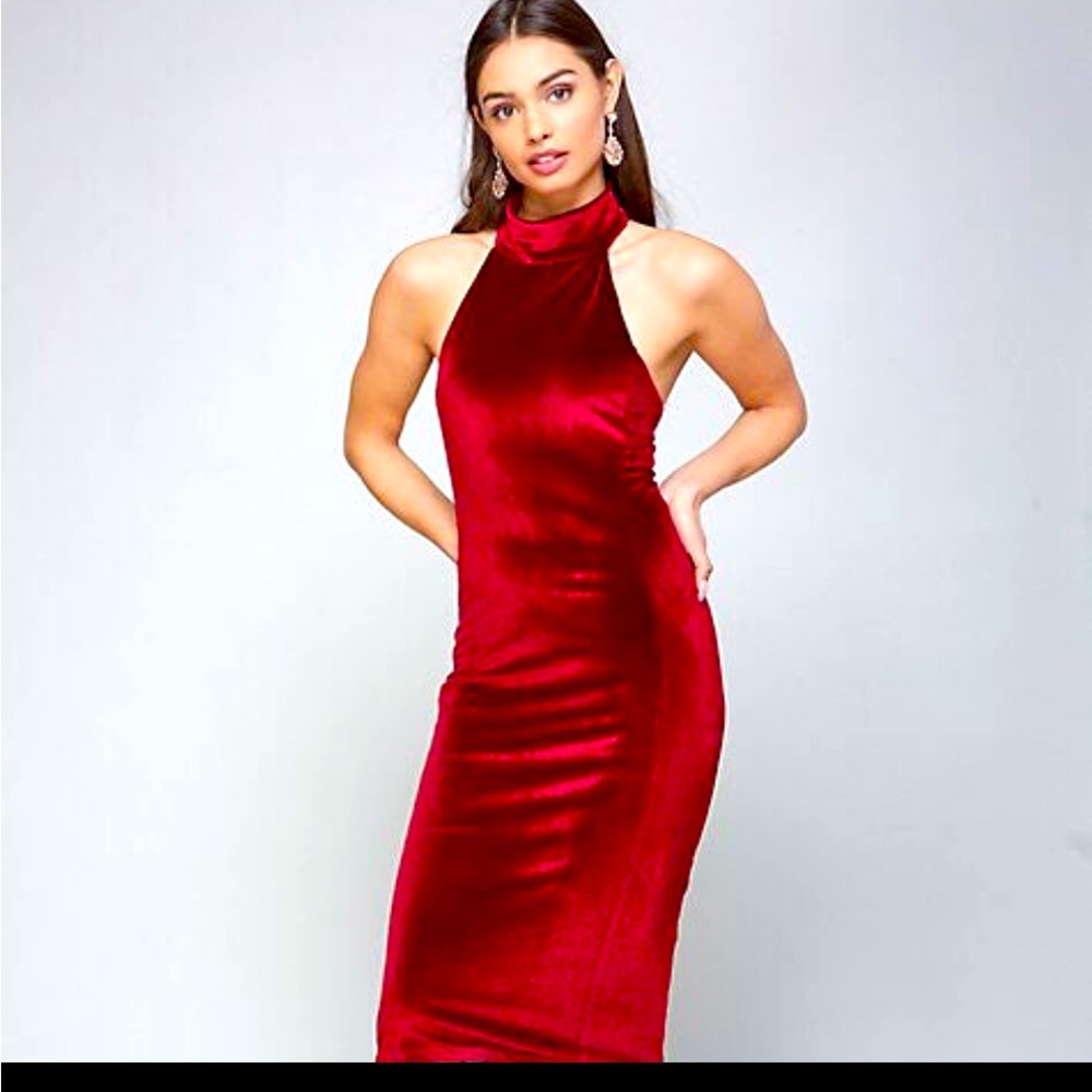 Bebe Velvet Ref Dress